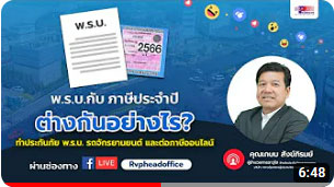 ทำประกันภัย พ.ร.บ.รถจักรยานยนต์และต่อภาษี ออนไลน์